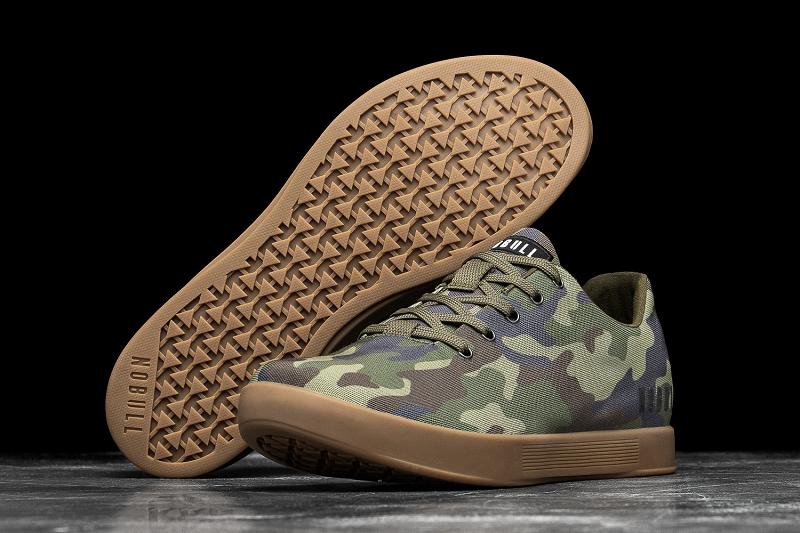 Camo Nobull Forest Camo Canvas Men's Trainers | CA V1327R